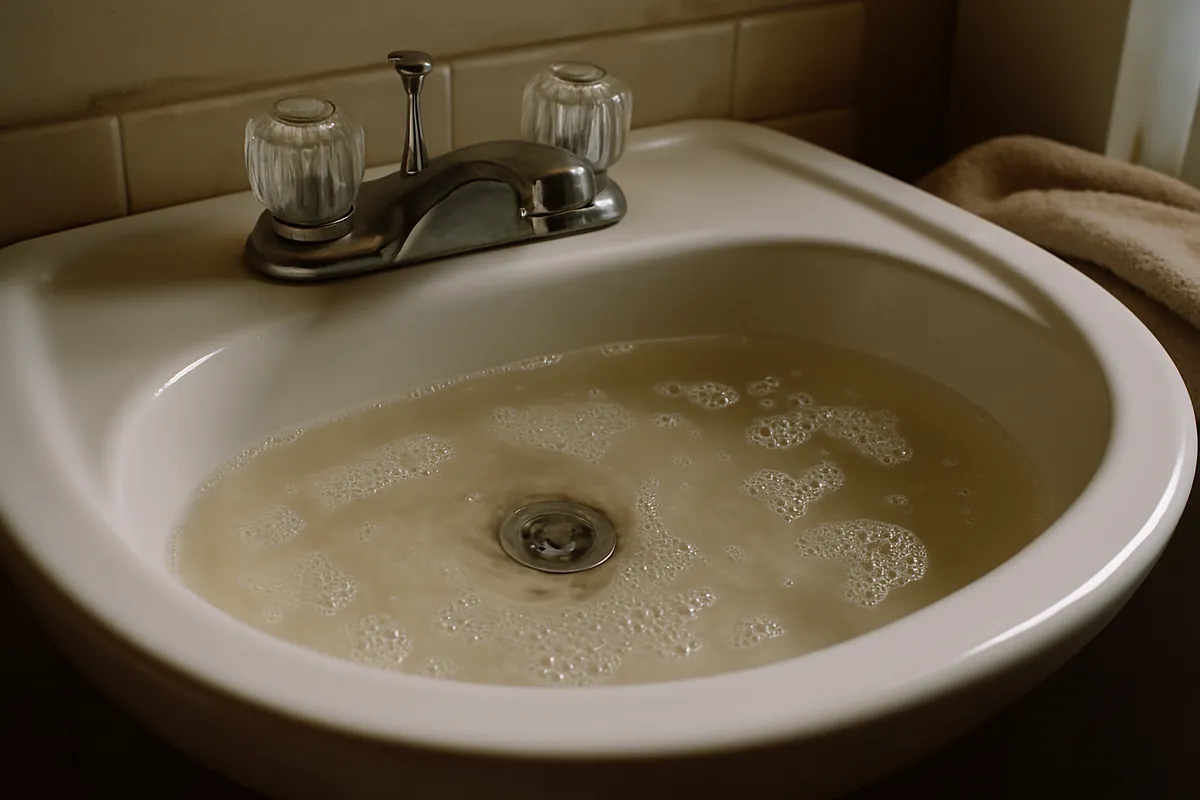 Slow-draining fixture and soft ground over a failing sewer lateral in Rockland County NY
