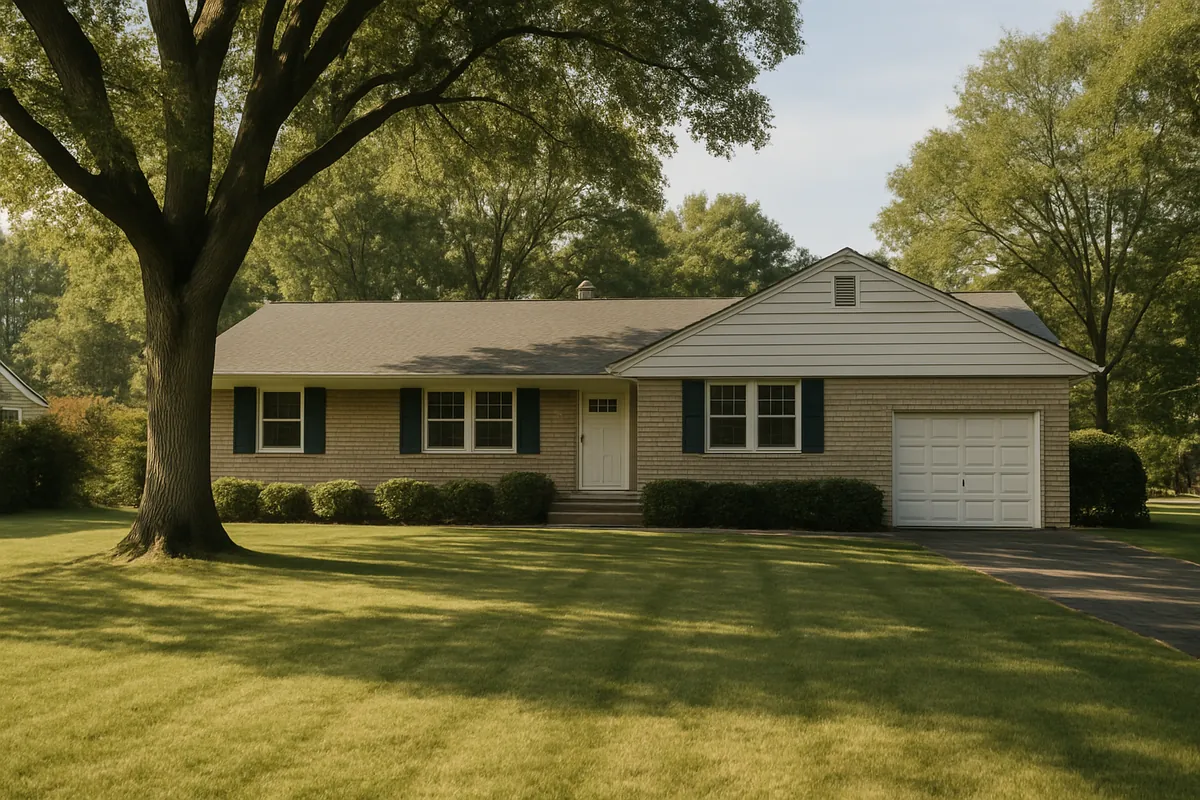 Mid-century housing in Orangeburg, the hamlet that gave Orangeburg pipe its name