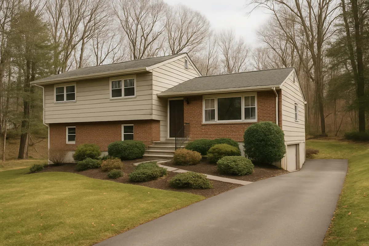 1950s and 60s split-level housing typical of Blauvelt